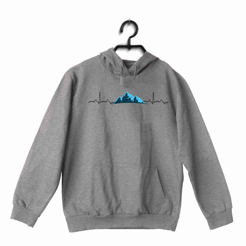 minimal designs Travel Minimal Tributes - MOUNTAINS ARE LIFE UNISEX HOODIE Sweatshirts